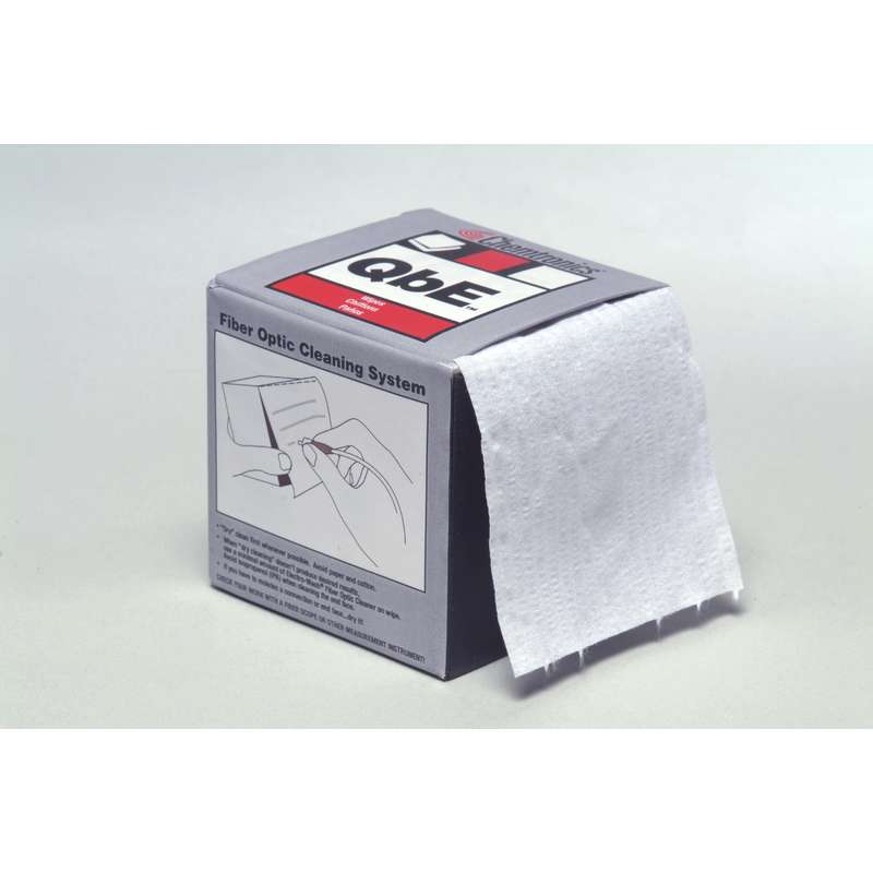 QbE™ Fiber Optics Cleaning Platform, 2.75 x 3", 200 Wipes per Box